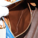 LOUIS VUITTON Monogram Speedy P9 Bandouliere 25 Bag Blue M24424 LV Auth 139046SM-33