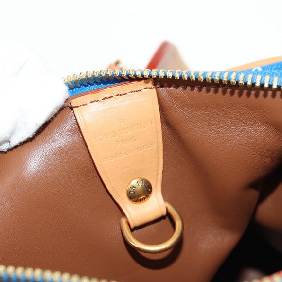 LOUIS VUITTON Monogram Speedy P9 Bandouliere 25 Bag Blue M24424 LV Auth 139046SM