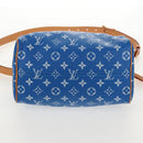 LOUIS VUITTON Monogram Speedy P9 Bandouliere 25 Bag Blue M24424 LV Auth 139046SM-5