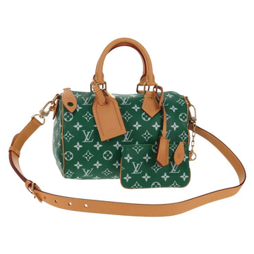 LOUIS VUITTON Monogram Speedy P9 Bandouliere 25 Bag Green M24423 LV Auth 139047SM