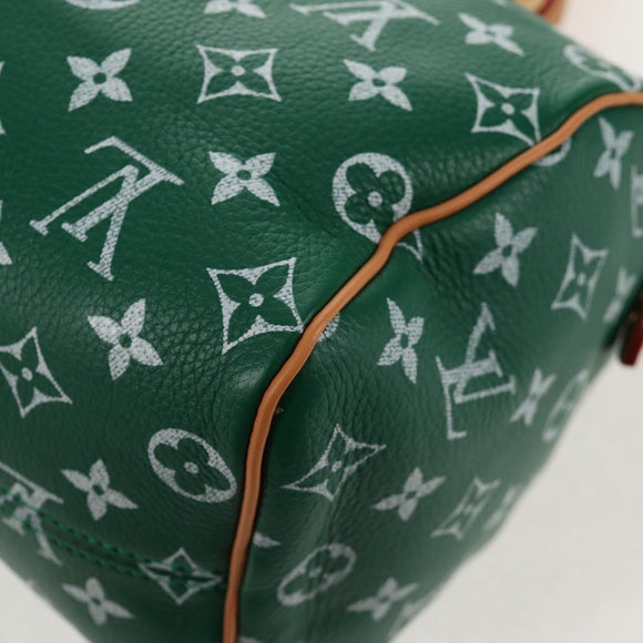 LOUIS VUITTON Monogram Speedy P9 Bandouliere 25 Bag Green M24423 LV Auth 139047SM