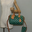 LOUIS VUITTON Monogram Speedy P9 Bandouliere 25 Bag Green M24423 LV Auth 139047SM-37