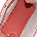 HERMES Garden Party TPM Hand Bag Leather Orange Silver Auth 139049M-18