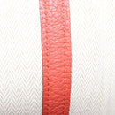 HERMES Garden Party TPM Hand Bag Leather Orange Silver Auth 139049M-23