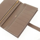 HERMES Beansufla Wallet Leather Beige Gold Auth 139050M-16