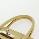 HERMES Birkin 35 Hand Bag Leather Yellow Silver Auth 139051M-16