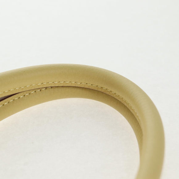 HERMES Birkin 35 Hand Bag Leather Yellow Silver Auth 139051M