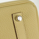 HERMES Birkin 35 Hand Bag Leather Yellow Silver Auth 139051M-21