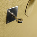 HERMES Birkin 35 Hand Bag Leather Yellow Silver Auth 139051M-27