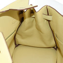 HERMES Birkin 35 Hand Bag Leather Yellow Silver Auth 139051M-28