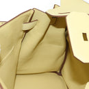 HERMES Birkin 35 Hand Bag Leather Yellow Silver Auth 139051M-29