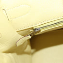 HERMES Birkin 35 Hand Bag Leather Yellow Silver Auth 139051M-31