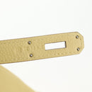 HERMES Birkin 35 Hand Bag Leather Yellow Silver Auth 139051M-12