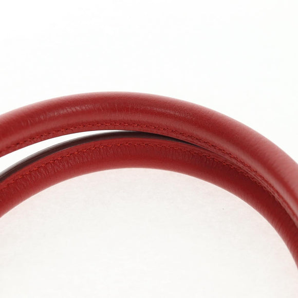 HERMES Birkin 35 Hand Bag Leather Red Gold Auth 139052M