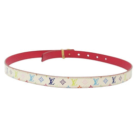 LOUIS VUITTON Multicolor Ceinture LV Printed Initials Belt 38.2"" LV Auth 139055 - 0