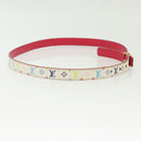 LOUIS VUITTON Multicolor Ceinture LV Printed Initials Belt 38.2"" LV Auth 139055-4