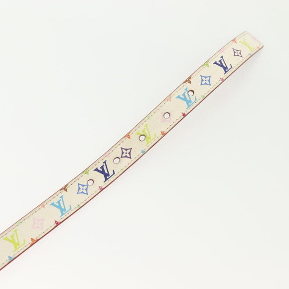 LOUIS VUITTON Multicolor Ceinture LV Printed Initials Belt 38.2"" LV Auth 139055