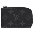 LOUIS VUITTON Monogram Eclipse Porte monnaie Jour Coin Purse M63536 Auth 139056-13