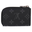 LOUIS VUITTON Monogram Eclipse Porte monnaie Jour Coin Purse M63536 Auth 139056-2