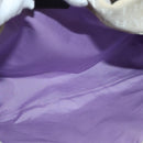 BVLGARI Logo Mania Tote Bag Canvas Beige Silver Auth 139062-11