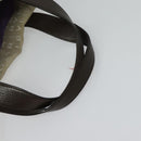 BVLGARI Logo Mania Tote Bag Canvas Beige Silver Auth 139062-7