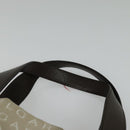 BVLGARI Logo Mania Tote Bag Canvas Beige Silver Auth 139062-8