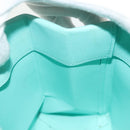 TIFFANY&Co. Mini Hand Bag Leather 2way Turquoise Blue Silver Auth 139063-21