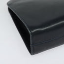 Salvatore Ferragamo Chain Shoulder Bag Leather Black Gold Auth 139064-9