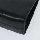 Salvatore Ferragamo Chain Shoulder Bag Leather Black Gold Auth 139064-16