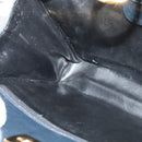 Salvatore Ferragamo Chain Shoulder Bag Leather Black Gold Auth 139064-18