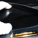 Salvatore Ferragamo Chain Shoulder Bag Leather Black Gold Auth 139064-19