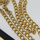 Salvatore Ferragamo Chain Shoulder Bag Leather Black Gold Auth 139064-8