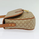 CELINE Macadam Canvas Shoulder Bag PVC Beige Gold Auth 139068-4