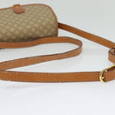 CELINE Macadam Canvas Shoulder Bag PVC Beige Gold Auth 139068-7