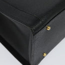 GUCCI Bamboo Hand Bag Leather Black Gold 002 1186 0259 Auth 139070-15