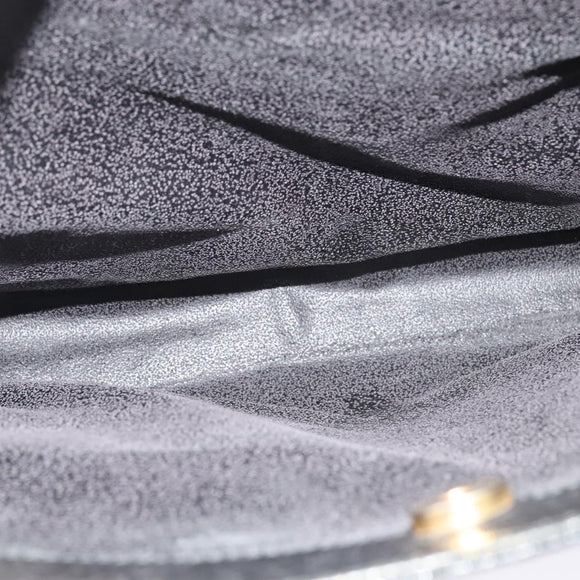 GUCCI Bamboo Hand Bag Leather Black Gold 002 1186 0259 Auth 139070