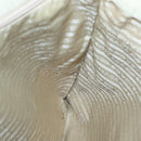 PRADA Tote Bag Nylon Beige Silver Auth 139071-21