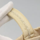 PRADA Tote Bag Nylon Beige Silver Auth 139071-8