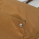 PRADA Tote Bag Nylon Brown Silver Auth 139072-9