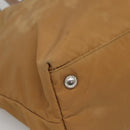PRADA Tote Bag Nylon Brown Silver Auth 139072-14