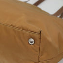 PRADA Tote Bag Nylon Brown Silver Auth 139072-15