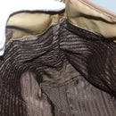 PRADA Tote Bag Nylon Brown Silver Auth 139072-21