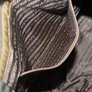PRADA Tote Bag Nylon Brown Silver Auth 139072-22