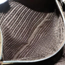 PRADA Tote Bag Nylon Brown Silver Auth 139072-23