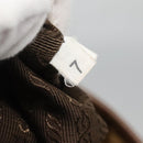 PRADA Tote Bag Nylon Brown Silver Auth 139072-11