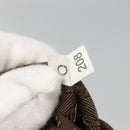 PRADA Tote Bag Nylon Brown Silver Auth 139072-12