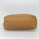 PRADA Tote Bag Nylon Brown Silver Auth 139072-5