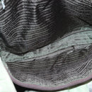 PRADA Tote Bag nylon metal Khaki Silver Auth 139074-11