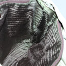 PRADA Tote Bag nylon metal Khaki Silver Auth 139074-19