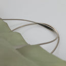 PRADA Tote Bag nylon metal Khaki Silver Auth 139074-8